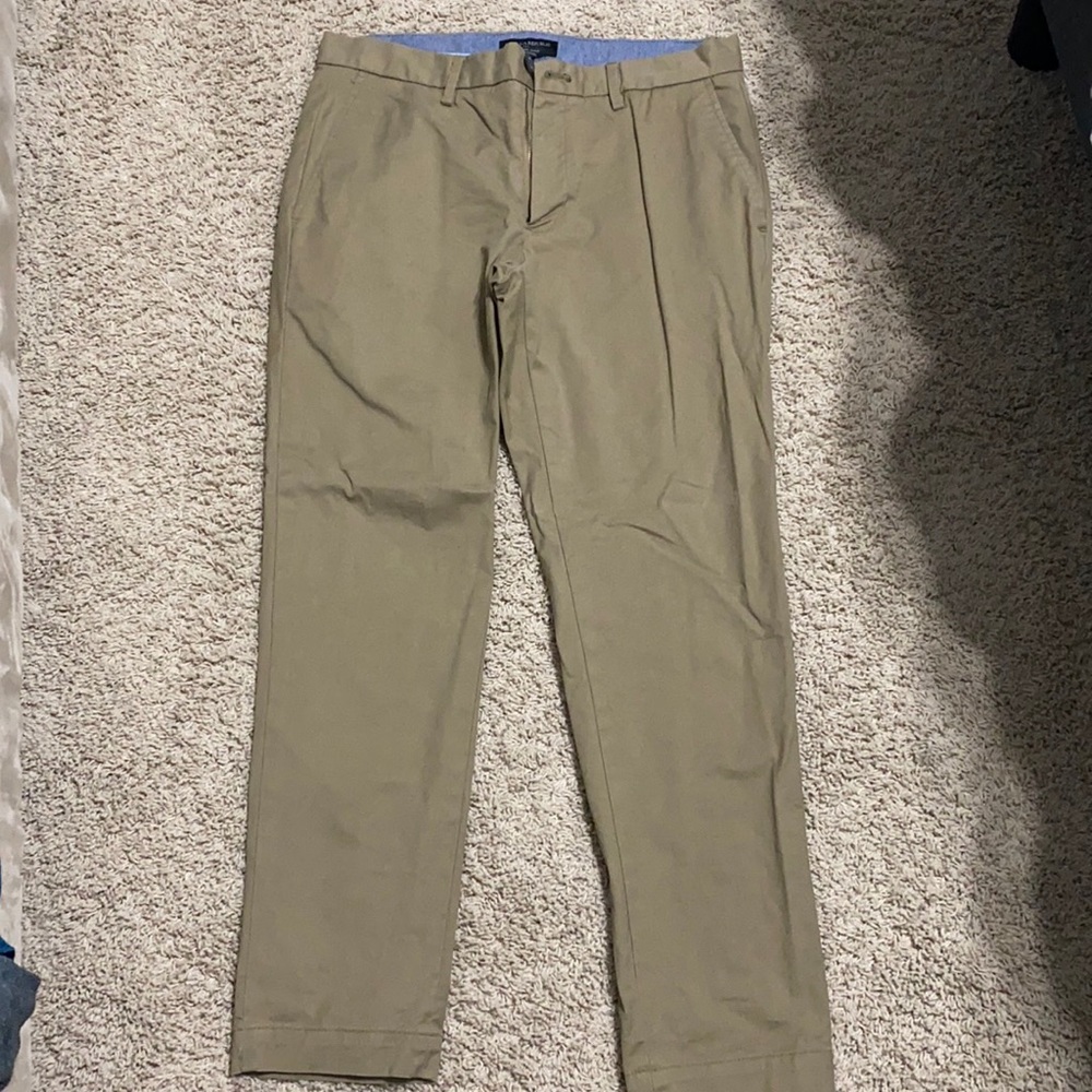 MENS BANANA REPUBLIC KHAKI CHINO 32x30 GREAT CONDITION